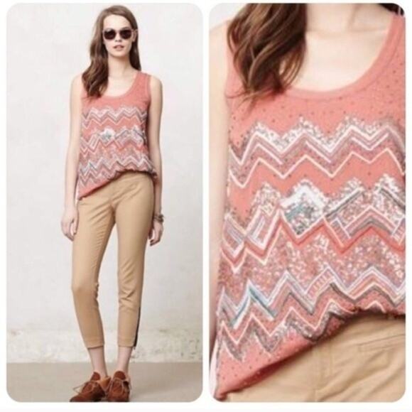 Anthropologie Meadow Rue Antica Top Size XS - Picture 1 of 8